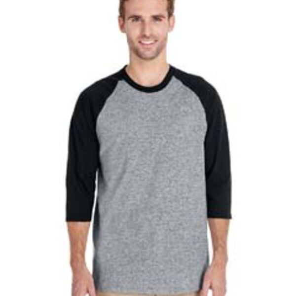 Gildan Adult Heavy Cottonâ„¢ Three-Quarter Raglan Sleeve T-Shirt G570 Adult Heavy Cottonâ„¢ Three-Quarter Raglan Sleeve T-Shirt Thumbnail