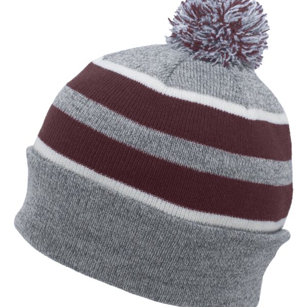 Pacific Headwear Knit Fold Over Pom-Pom Beanie 641K Knit Fold Over Pom-Pom Beanie Thumbnail