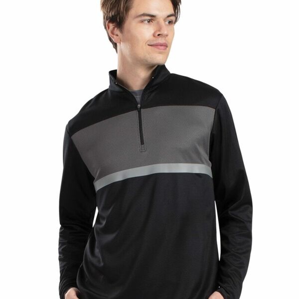 Holloway Men's Dry-Excelâ„¢ Prism Bold Quarter-Zip Pullover 222591 Men's Dry-Excelâ„¢ Prism Bold Quarter-Zip Pullover Thumbnail