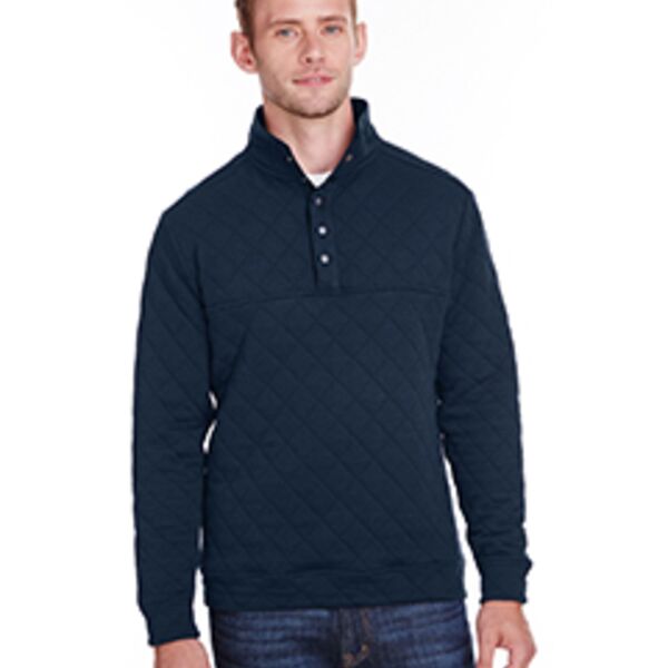 J. America Adult Quilted Snap Pullover JA8890 Adult Quilted Snap Pullover Thumbnail