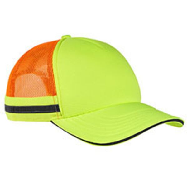 Big Accessories Safety Trucker Cap BA661 Safety Trucker Cap Thumbnail