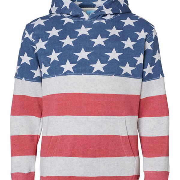 J. America Youth Triblend Pullover Hooded Sweatshirt 8880JA Youth Triblend Pullover Hooded Sweatshirt Thumbnail