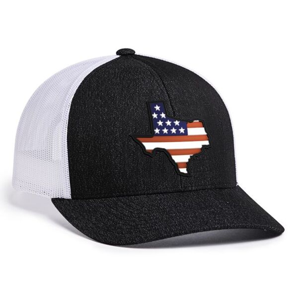 Pacific Headwear Heather Trucker Snapback Cap 110C Heather Trucker Snapback Cap Thumbnail