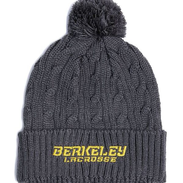 Pacific Headwear Cable Knit Pom-Pom Beanie 643K Cable Knit Pom-Pom Beanie Thumbnail