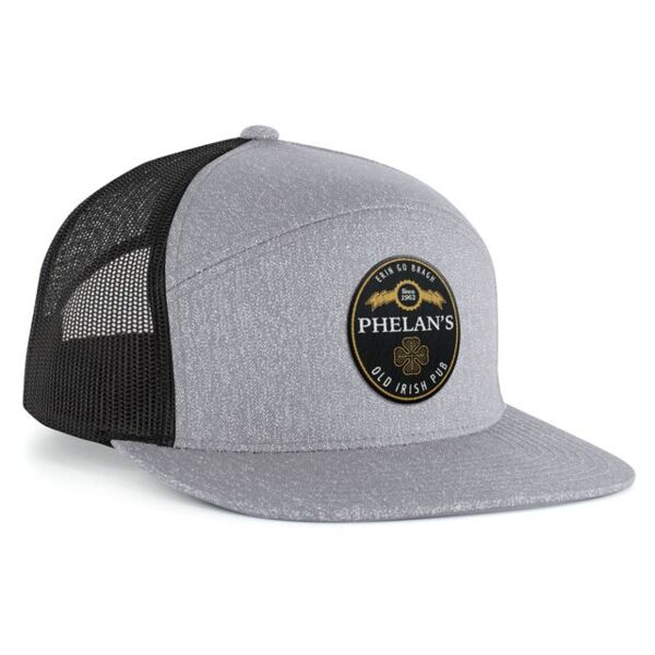 Pacific Headwear Heather 6-Panel Arch Trucker Snapback Cap P710 Heather 6-Panel Arch Trucker Snapback Cap Thumbnail