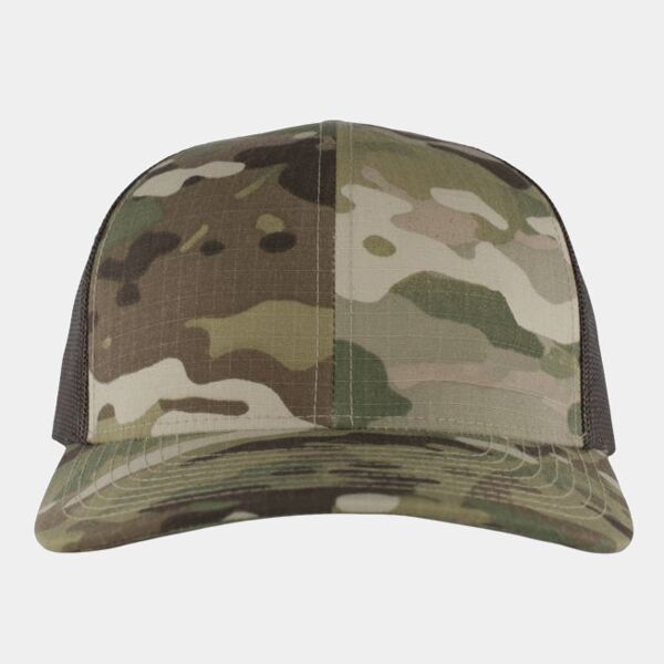 Pacific Headwear Multicam(r) Trucker Snapback Cap M08 Multicam(r) Trucker Snapback Cap Thumbnail