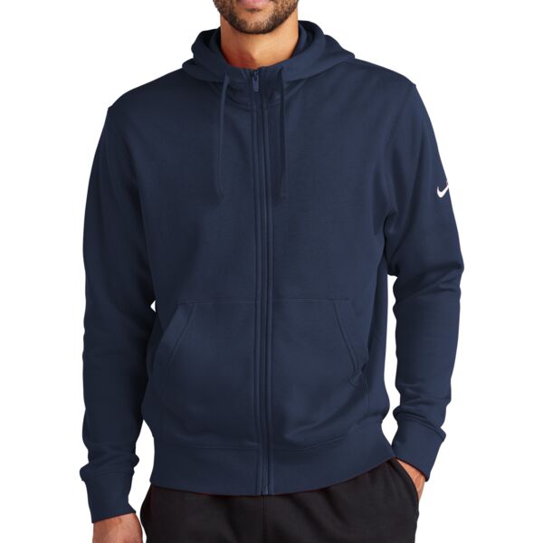 Nike Club Fleece Sleeve Swoosh Full Zip Hoodie NKDR1513 Club Fleece Sleeve Swoosh Full Zip Hoodie Thumbnail