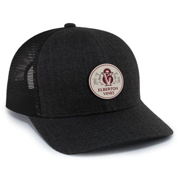Pacific Headwear Herringbone Trucker Cap P124 Herringbone Trucker Cap Thumbnail