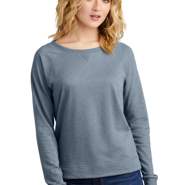 District Women's Featherweight French Terry Long Sleeve Crewneck DT672 Women's Featherweight French Terry Long Sleeve Crewneck Thumbnail