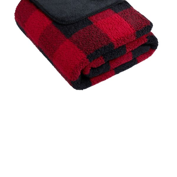 Port Authority Double Sided Sherpa/Plush Blanket BP48 Double Sided Sherpa/Plush Blanket Thumbnail