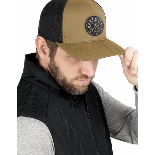 Pacific Headwear Contrast Stitch Trucker PacFlex Snapback Cap P151S Contrast Stitch Trucker PacFlex Snapback Cap Thumbnail