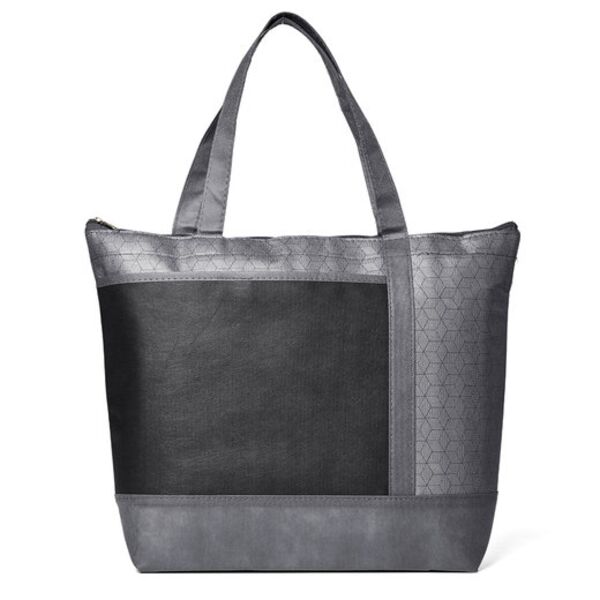 Prime Line Hexagon Pattern Non-Woven Cooler Tote Bag LB140 Hexagon Pattern Non-Woven Cooler Tote Bag Thumbnail