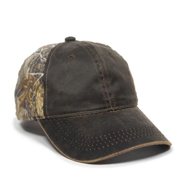 Outdoor Cap Weathered Cotton W/Camo Back HPC-305 Weathered Cotton W/Camo Back Thumbnail