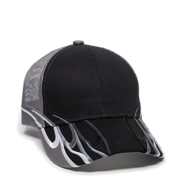 Outdoor Cap Racing W/Embroidered Wave Mesh Back WAV-605M Racing W/Embroidered Wave Mesh Back Thumbnail