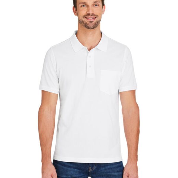 Harriton Men's Valiant Cotton Snag Protect Pocket Polo M205P Men's Valiant Cotton Snag Protect Pocket Polo Thumbnail