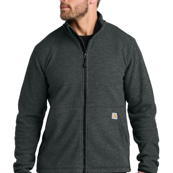 Carhartt Textured Full Zip Fleece Jacket CT106416 Textured Full Zip Fleece Jacket Thumbnail