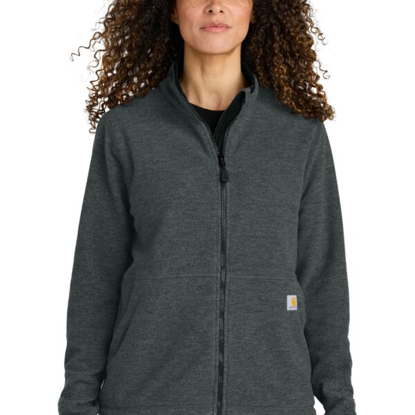 Carhartt Women's Textured Full Zip Fleece Jacket CT106419 Women's Textured Full Zip Fleece Jacket Thumbnail