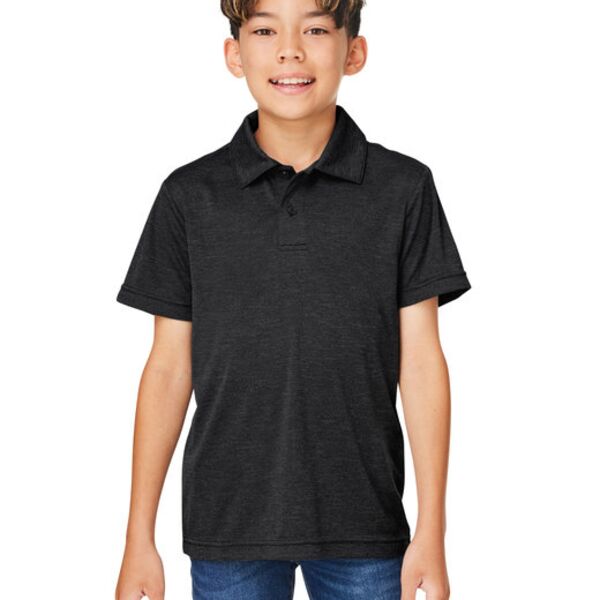 Team 365 Youth Zone Sonic Heather Performance Polo TT51HY Youth Zone Sonic Heather Performance Polo Thumbnail