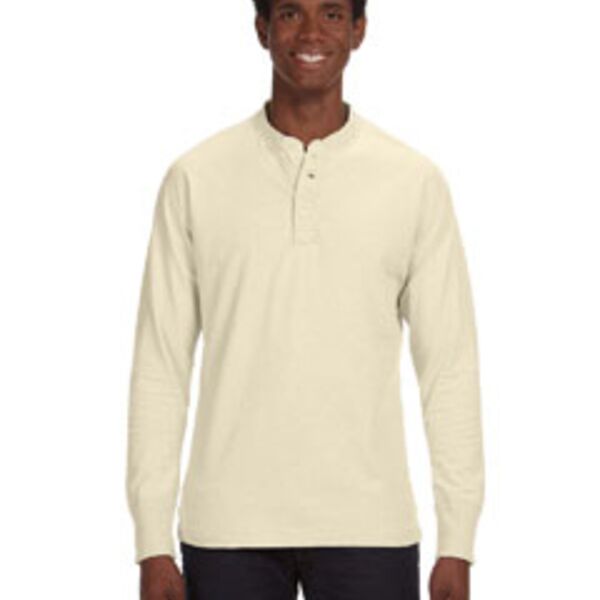 J. America Men's Vintage Brushed Jersey Henley JA8244 Men's Vintage Brushed Jersey Henley Thumbnail