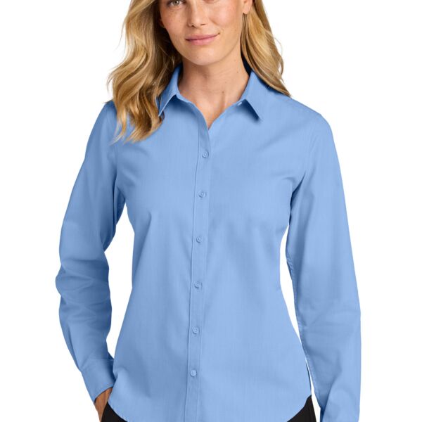 Port Authority Women's Long Sleeve Nailhead Easy Care Shirt LW816 Women's Long Sleeve Nailhead Easy Care Shirt Thumbnail