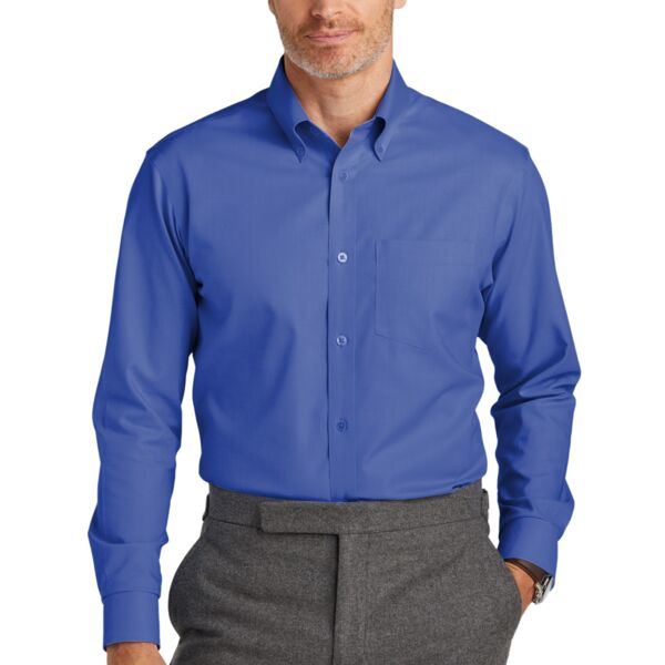 Brooks Brothers Tall Wrinkle Free Stretch Nailhead Shirt TBB18002 Tall Wrinkle Free Stretch Nailhead Shirt Thumbnail