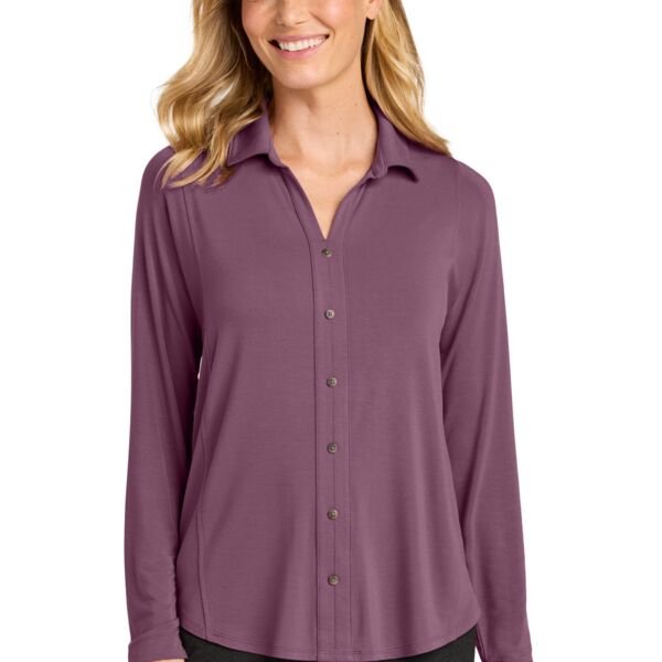 Port Authority Women's Luxe Knit Button Tunic LK5602 Women's Luxe Knit Button Tunic Thumbnail