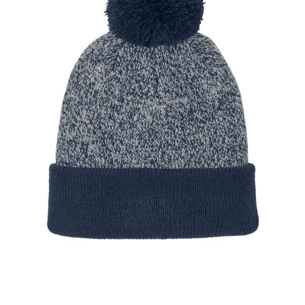 Sport Tek Halftime Heather Pom Beanie STC68 Halftime Heather Pom Beanie Thumbnail