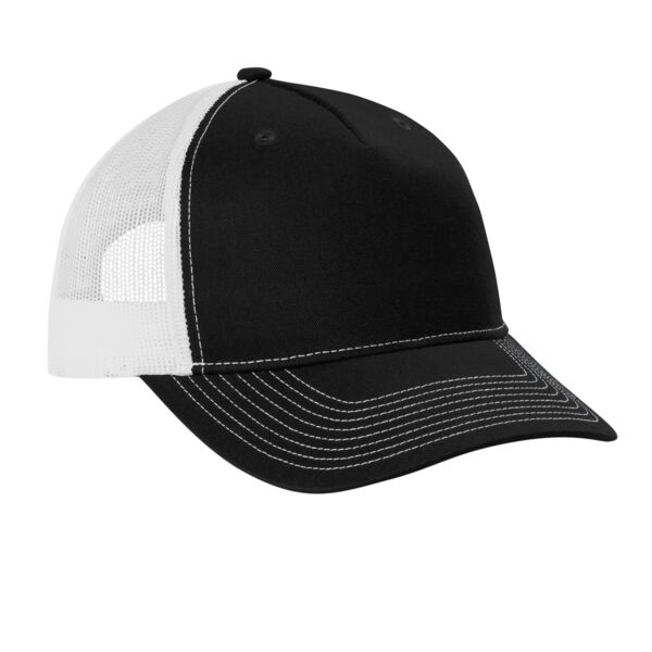Port Authority Snapback Five Panel Trucker Cap C405 Snapback Five Panel Trucker Cap Thumbnail