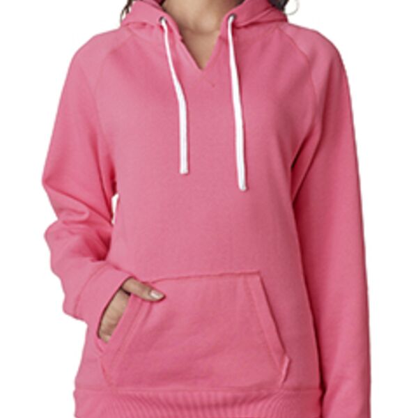 J. America Ladies' Sydney Brushed V-Neck Hooded Sweatshirt JA8836 Ladies' Sydney Brushed V-Neck Hooded Sweatshirt Thumbnail