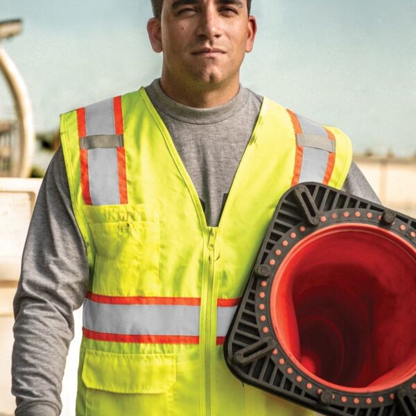 Kishigo Unisex Ultra-Coolâ„¢ Solid Front Vest with Mesh Back 1163-1164 Unisex Ultra-Coolâ„¢ Solid Front Vest with Mesh Back Thumbnail