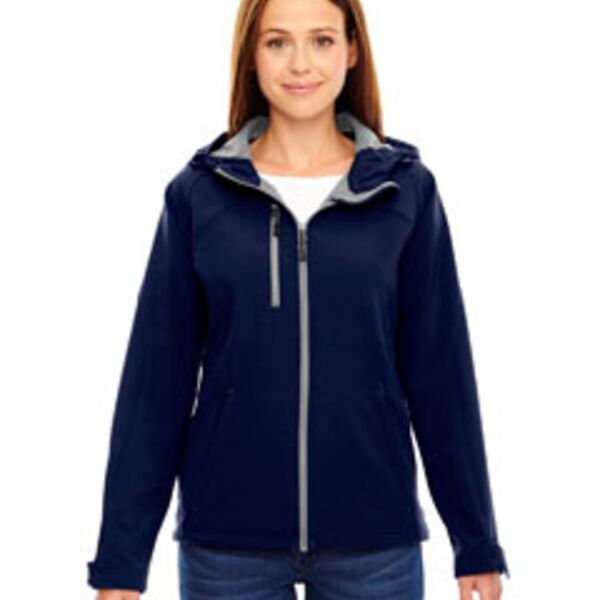 North End Ladies' Prospect Two-Layer Fleece Bonded Soft Shell Hooded Jacket 78166 Ladies' Prospect Two-Layer Fleece Bonded Soft Shell Hooded Jacket Thumbnail