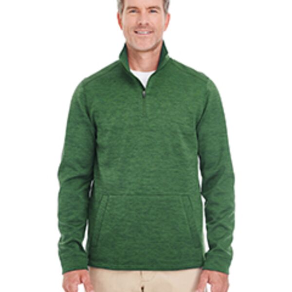 Devon & Jones Men's Newbury Mélange Fleece Quarter-Zip DG798 Men's Newbury Mélange Fleece Quarter-Zip Thumbnail