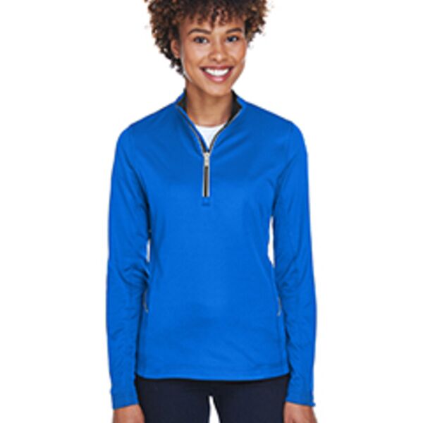 UltraClub Ladies' Cool & Dry Sport Quarter-Zip Pullover 8230L Ladies' Cool & Dry Sport Quarter-Zip Pullover Thumbnail
