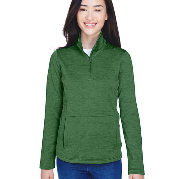 Devon & Jones Ladies' Newbury Mélange Fleece Quarter-Zip DG798W Ladies' Newbury Mélange Fleece Quarter-Zip Thumbnail