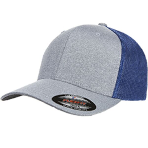 Flexfit by Yupoong Adult Poly Mélange Stretch Mesh Cap Y6311 Adult Poly Mélange Stretch Mesh Cap Thumbnail