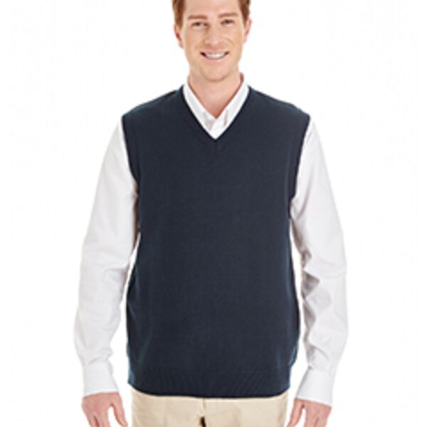 Harriton Men's Pilblocâ„¢ V-Neck Sweater Vest M415 Men's Pilblocâ„¢ V-Neck Sweater Vest Thumbnail