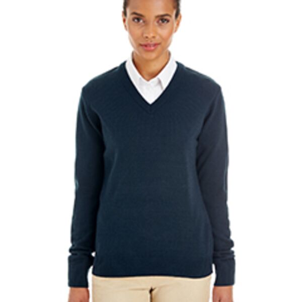 Harriton Ladies' Pilblocâ„¢ V-Neck Sweater M420W Ladies' Pilblocâ„¢ V-Neck Sweater Thumbnail