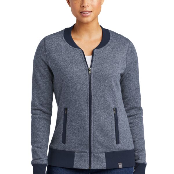 New Era Women's French Terry Baseball Full Zip LNEA503 Women's French Terry Baseball Full Zip Thumbnail