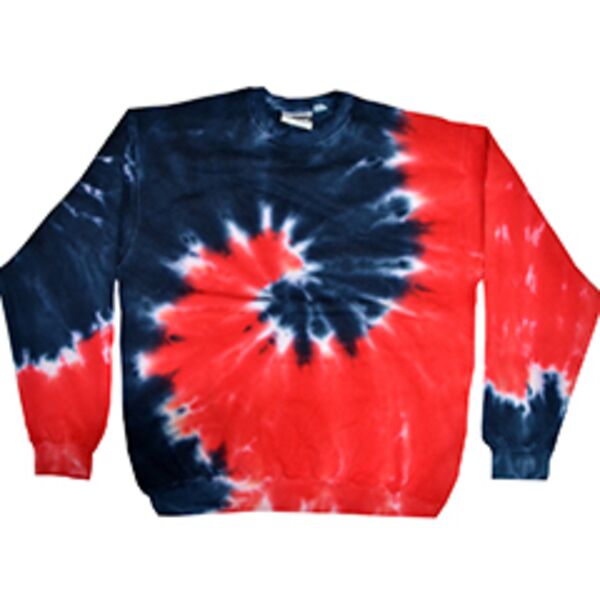 Tie-Dye Adult Crew Neck Sweatshirt H8100 Adult Crew Neck Sweatshirt Thumbnail