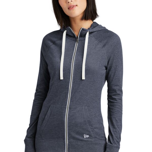 New Era Women's Sueded Cotton Blend Full Zip Hoodie LNEA122 Women's Sueded Cotton Blend Full Zip Hoodie Thumbnail