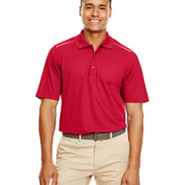 Core 365 Men's Radiant Performance Piqué Polo with Reflective Piping 88181R Men's Radiant Performance Piqué Polo with Reflective Piping Thumbnail