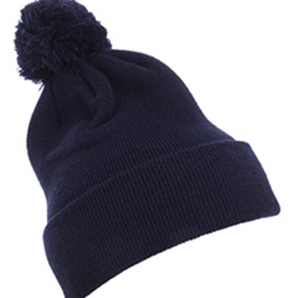 YP Classics Cuffed Knit Beanie with Pom Pom 1501P Cuffed Knit Beanie with Pom Pom Thumbnail