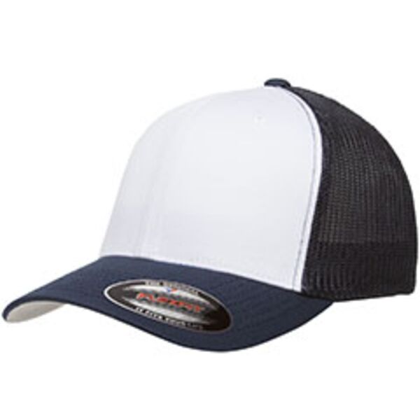 YP Classics Flexfit Trucker Mesh with White Front Panels Cap 6511W Flexfit Trucker Mesh with White Front Panels Cap Thumbnail