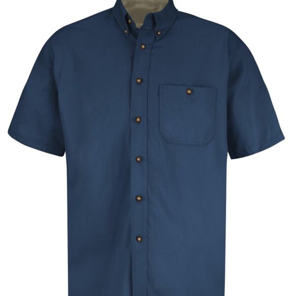 Red Kap Men's Short Sleeve 100% Cotton Dress Shirt SC64 Men's Short Sleeve 100% Cotton Dress Shirt Thumbnail