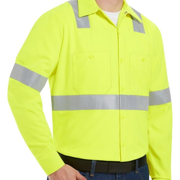 Red Kap Men's Tall High Visibility Work Shirt SS14HVT Men's Tall High Visibility Work Shirt Thumbnail
