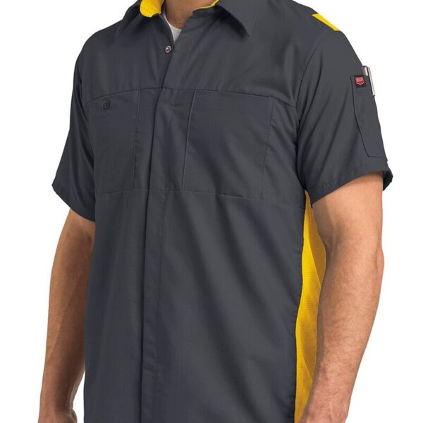 Red Kap Men's Tall Performance Plus Short Sleeve Shirt with Oilblok Technology SY42T Men's Tall Performance Plus Short Sleeve Shirt with Oilblok Technology Thumbnail