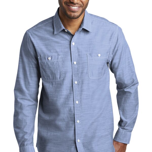 Port Authority Slub Chambray Shirt W380 Slub Chambray Shirt Thumbnail