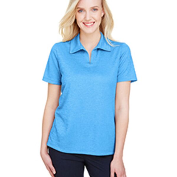 Devon & Jones CrownLux Performance® Ladies' Address Melange Polo DG22W CrownLux Performance® Ladies' Address Melange Polo Thumbnail