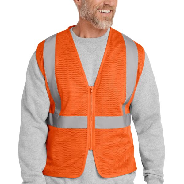 CornerStone Ansi 107 Class 2 Economy Mesh Zippered Vest CSV101 Ansi 107 Class 2 Economy Mesh Zippered Vest Thumbnail