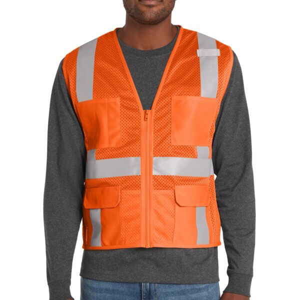 CornerStone Ansi 107 Class 2 Mesh Six Pocket Zippered Vest CSV104 Ansi 107 Class 2 Mesh Six Pocket Zippered Vest Thumbnail